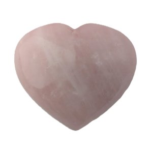 Hjerte rosenkvarts 5x5 cm