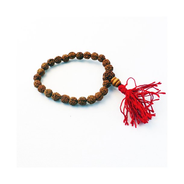Wrist Mala af Rudraksha