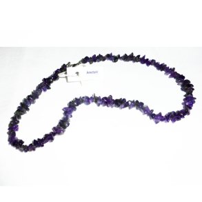 Halskde i mrk Ametyst