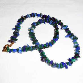 Halskde med Lapis Lasuli & Malakit