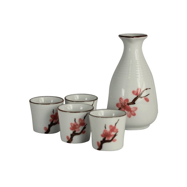 Sake st med kirsebrblomster i porceln. Restsalg