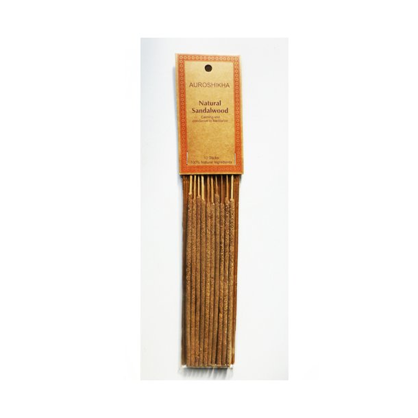 Natural Sandalwood/sandeltr rgelsepinde lange10 stk