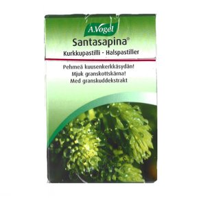 Santasapina halspastiller I ske, 30g