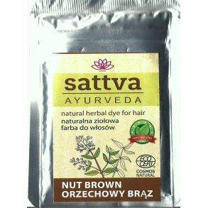 Henna NUT BROWN farvetest 10 g - Sattva