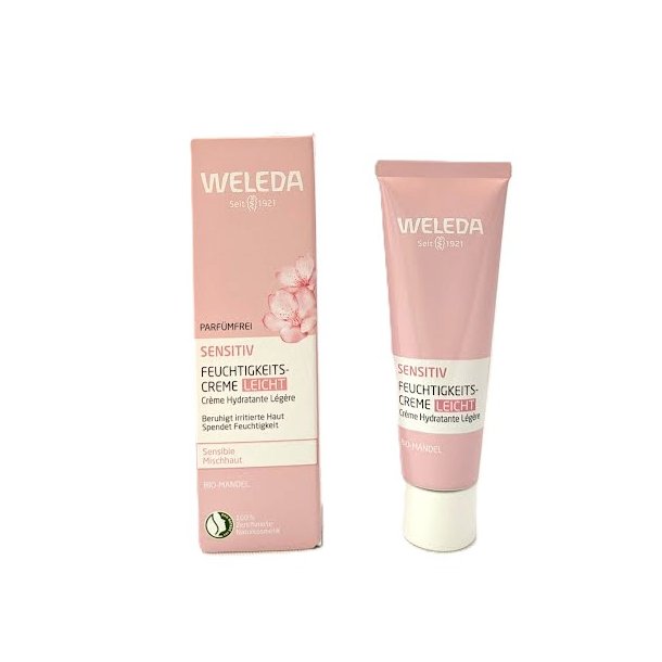 Mandel fugtighedspleje til sensitiv hud. Weleda