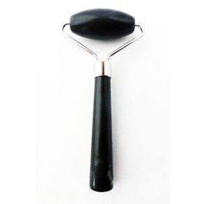 Ansigtsmassage Jade sort  med enkel rulle