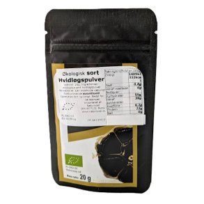 Sort hvidlgspulver kologisk