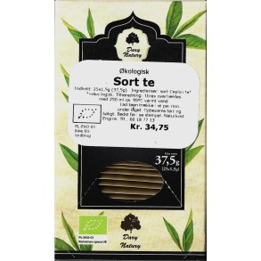 Sort ceylon te �kologisk i breve - Dary Natury