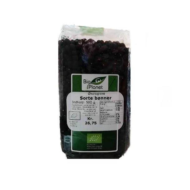 Sorte bnner kologiske 500 g Bio Planet