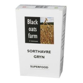 Sort havregryn, grovvalsede Glutenfri 