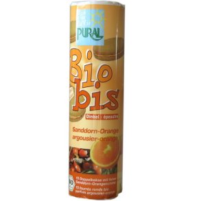 Spelt dobbelt kiks med havtorn-orange cremefyld kologisk