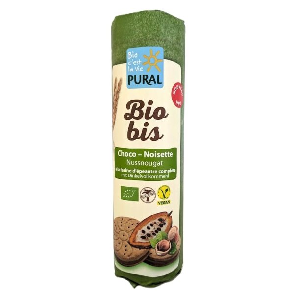 Biobis Dinkel Doppelkiks med n�ddenougat fyld �kologisk