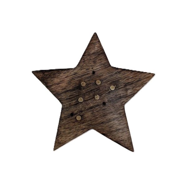 Engraved and Brass Zodiac Sign Incense Burners - Star