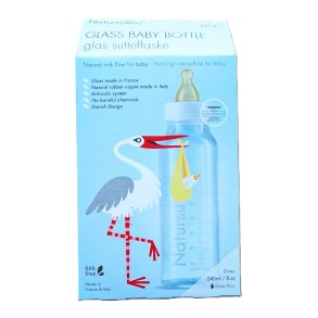 Sutteflaske glas 2-pak