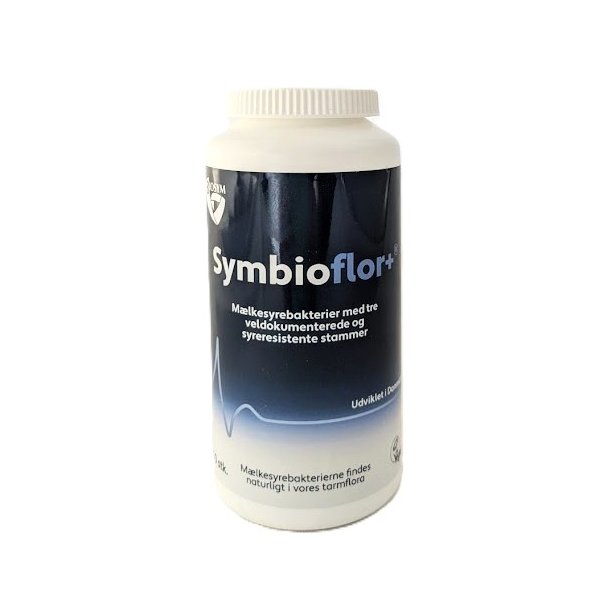 Symbioflor+ M�lkesyrebakterier med 3 syreresistente stammer.