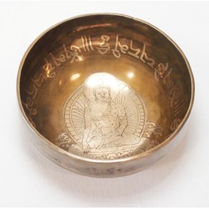 Syngeskl med Buddha motiv i bunden