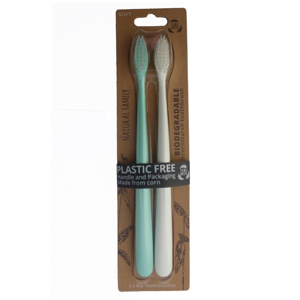 Bio Toothbrush Twin Pk - Rivermint &amp; Monsoon Mist
