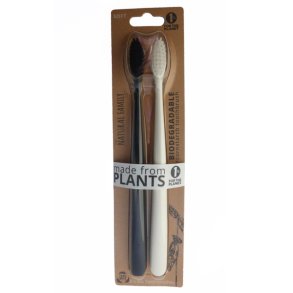 Bio Toothbrush Twin Pk - Pirate Black & Ivory Desert