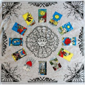 Kortlgningdug med Rider Waits Tarotkort