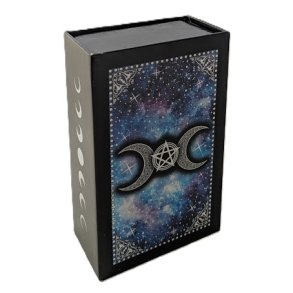 Tarotkorts�t - Moon Face - med h�fte(Engelsk)