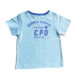 T-shirt, turkis med bl detaljer,80cm