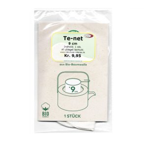 Te-net 9 cm i ubleget bomuld