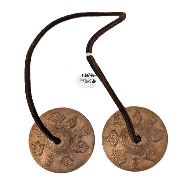 Tibetansk Tingsha - 8 Symboler p� velstand - ca. 6 cm