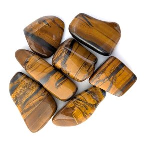 Tigerje med hmatit Poleret 4-6 cm