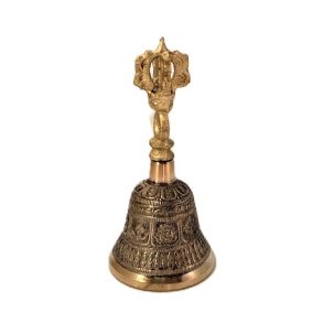 Medium Tibetan messing Tingsha Bell/klokke - 5 x 11.5cm