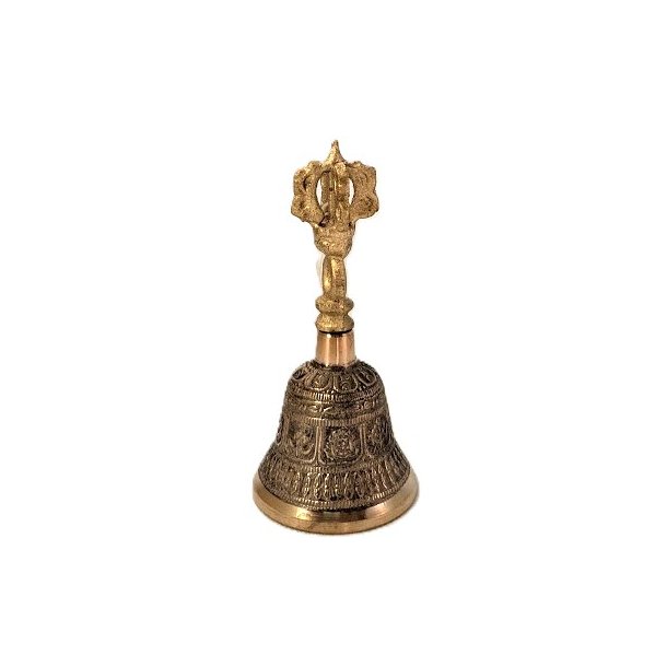 Medium Tibetan messing Tingsha Bell/klokke - 5 x 11.5cm