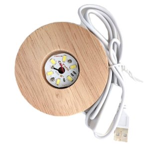 Tr�fod med hvid LED lys  6 x 2 cm