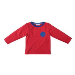 Trje,rd med bl detaljer,86cm