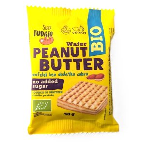 �kologisk og vegansk vaffel med peanut butter