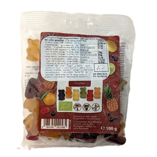 vingummibamser uden gelantine kologiske (Teddy) - Pural