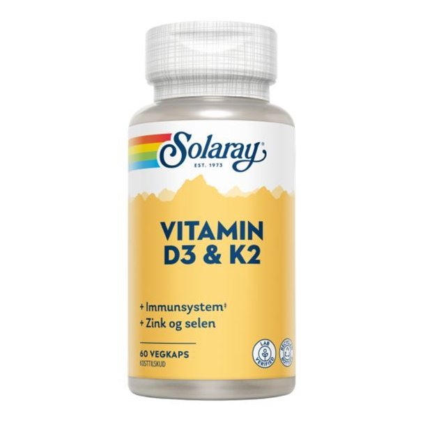 Vitamin D3 &amp; K2 Solaray