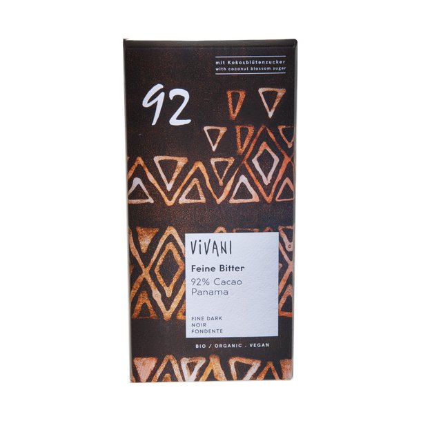 Vivani Feine Bitter 92% Cacao Panama ko. Vegan