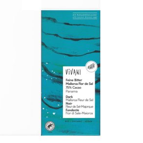 Vivani Feine Bitter Mallorca Flor de Sal  kologisk vegansk