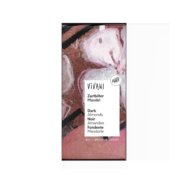 Vivani m�rk chokolade med Mandel �kologisk Vegan