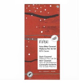 Vivani mrk chokola Caramel & Mallorca havsalt kologisk