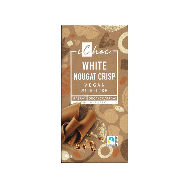 iChoc White Nougat Crisp kologisk Vegan