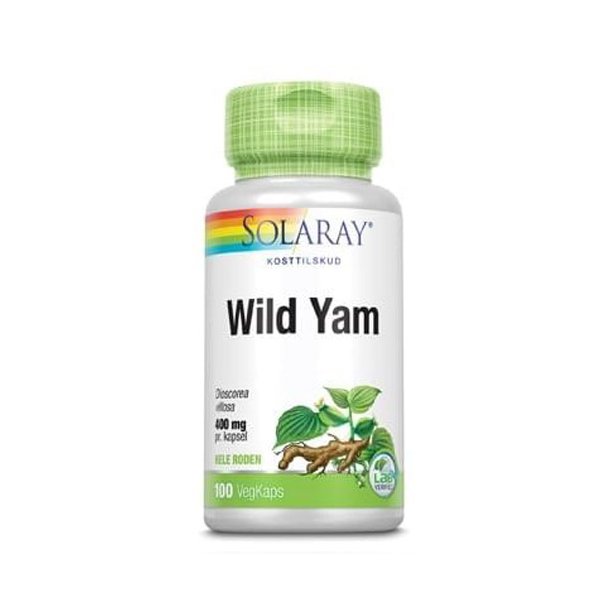 WildYamRoot400mg<br> Solaray Vegan