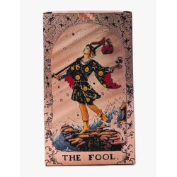 Rosa Guldfolie kort - Mnefase - hefte