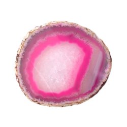Agateskiver farvet i Pink 6-7 cm