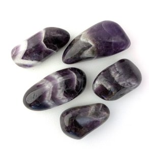 Ametyst zebra poleret fra Zambia 3-5 cm - AA