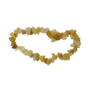 Armbnd i gul aventurin