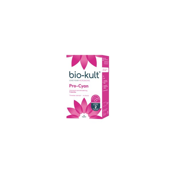 Bio-Kult Pro-Cyan probiotika med tranebr og A vitamin