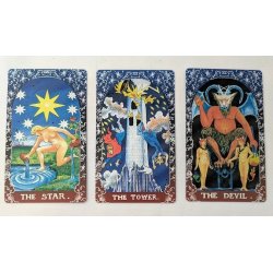 Bl folie tarotst - Mandala - med hfte