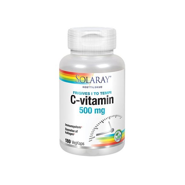 C-vitamin500mg Solaray Vegan