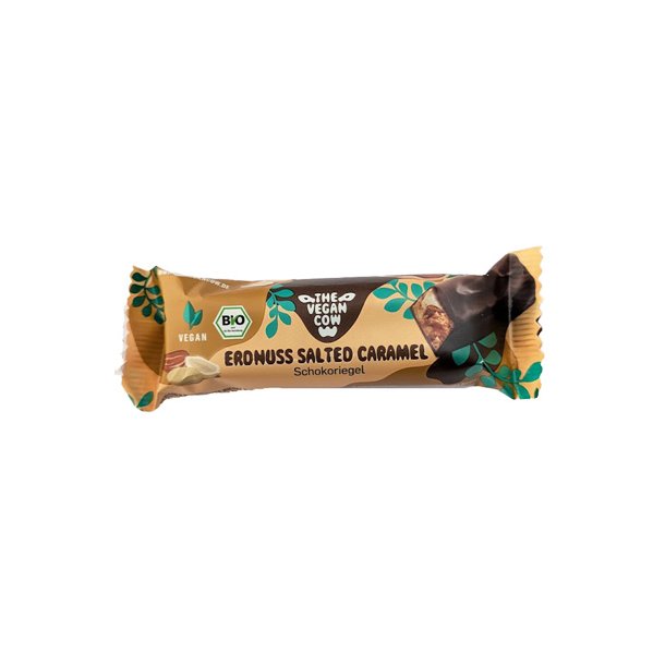 Chokoladebar jordndder og saltet karamel ko vegansk