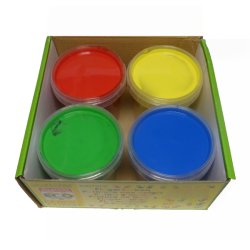 Fingermaling rd, gul grn og bl fra konorm